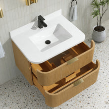 Chantal 30" Floating Bathroom Vanity Oak