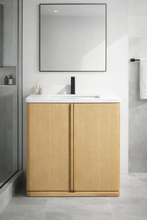 Lucas 30" Bathroom Vanity Washed Oak