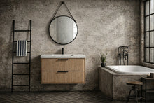 San Diego 36" Floating Bathroom Vanity Weathered Fir