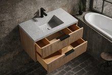San Diego 36" Floating Bathroom Vanity Weathered Fir
