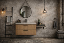 San Diego 36" Floating Bathroom Vanity Oak