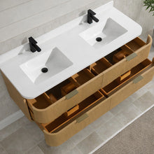 Chantal 60" Floating Bathroom Vanity Oak