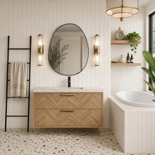 Carlsbad 42" Floating Bathroom Vanity Weathered Fir