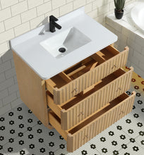 La Jolla 36" Bathroom Vanity Washed Oak