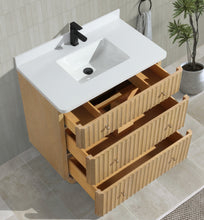 La Jolla 36" Bathroom Vanity Washed Oak