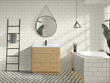 La Jolla 36" Bathroom Vanity Washed Oak