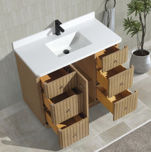 La Jolla 42" Bathroom Vanity Washed Oak