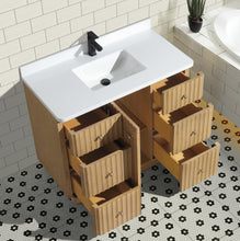 La Jolla 42" Bathroom Vanity Washed Oak