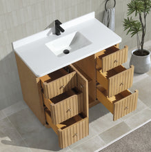 La Jolla 42" Bathroom Vanity Washed Oak