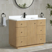 La Jolla 42" Bathroom Vanity Washed Oak