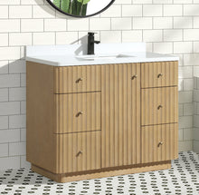 La Jolla 42" Bathroom Vanity Washed Oak