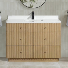 La Jolla 48" Bathroom Vanity Washed Oak