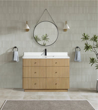 La Jolla 48" Bathroom Vanity Washed Oak