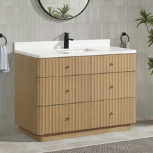 La Jolla 48" Bathroom Vanity Washed Oak
