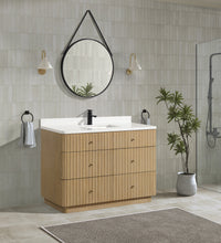 La Jolla 48" Bathroom Vanity Washed Oak