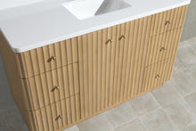 La Jolla 55" Bathroom Vanity Washed Oak