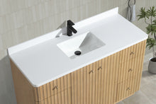 La Jolla 55" Bathroom Vanity Washed Oak