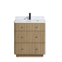 La Jolla 30" Bathroom Vanity Washed Oak