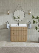 La Jolla 36" Bathroom Vanity Washed Oak