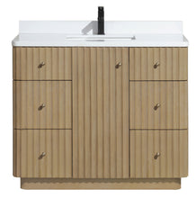 La Jolla 42" Bathroom Vanity Washed Oak