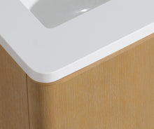Lucas 24" Floating Bathroom Vanity Washed Oak