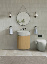 Malibu 18" Floating Bathroom Vanity Washed Oak