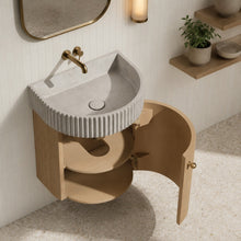 Malibu 18" Floating Bathroom Vanity Washed Oak