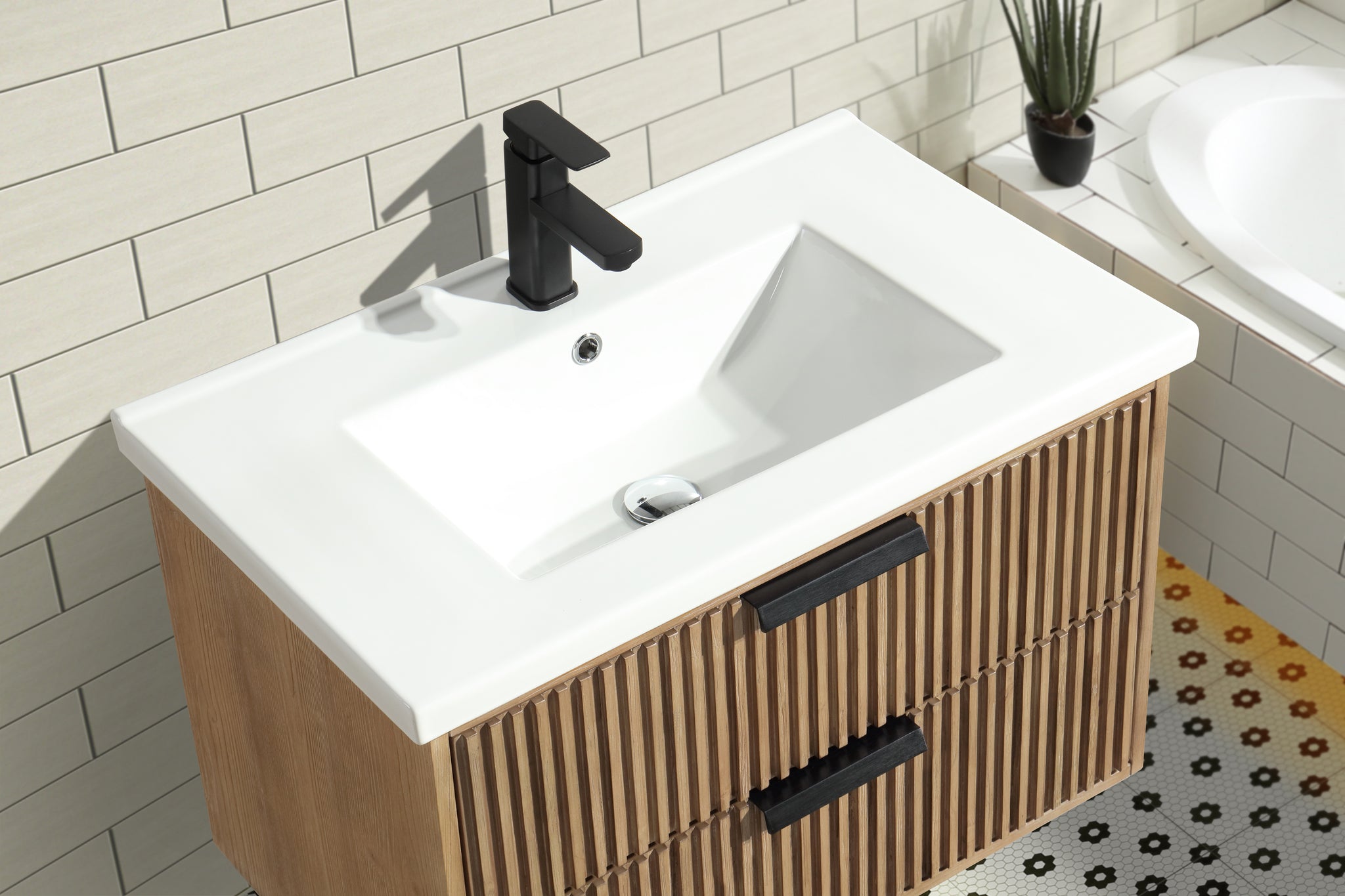 San Diego 30" Floating Bathroom Vanity Weathered Fir – Ari Bath, LLC