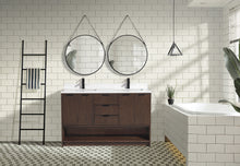 San Diego 55" Freestanding Bathroom Vanity Walnut