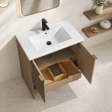 San Diego 30" Freestanding Bathroom Vanity Oak
