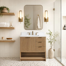 San Diego 36" Freestanding Bathroom Vanity Oak