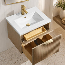 San Diego 24" Floating Bathroom Vanity Oak