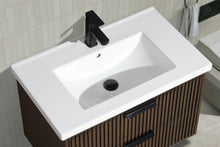 San Diego 30" Floating Bathroom Vanity Walnut