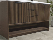 San Diego 55" Freestanding Bathroom Vanity Walnut