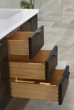 San Diego 55" Freestanding Bathroom Vanity Walnut
