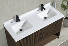 San Diego 55" Freestanding Bathroom Vanity Walnut