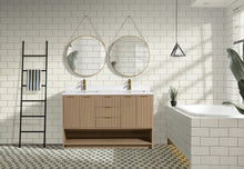 San Diego 55" Freestanding Bathroom Vanity Oak