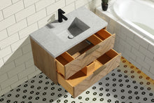 Carlsbad 36" Floating Bathroom Vanity Weathered Fir