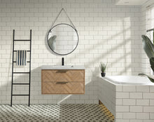 Carlsbad 36" Floating Bathroom Vanity Weathered Fir