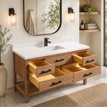 Betty 55" Bathroom Vanity Weathered Brown