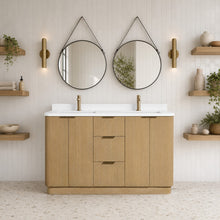 Calamigo 55" Bathroom Vanity Oak