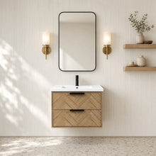 Carlsbad 30" Floating Bathroom Vanity Weathered Fir