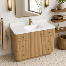 La Jolla 42" Bathroom Vanity Washed Oak