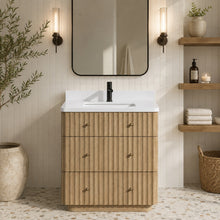La Jolla 30" Bathroom Vanity Washed Oak