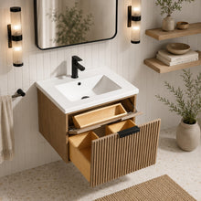 San Diego 24" Floating Bathroom Vanity Weathered Fir