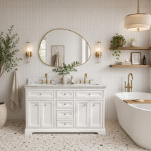 South Bay 55" Bathroom Vanity White