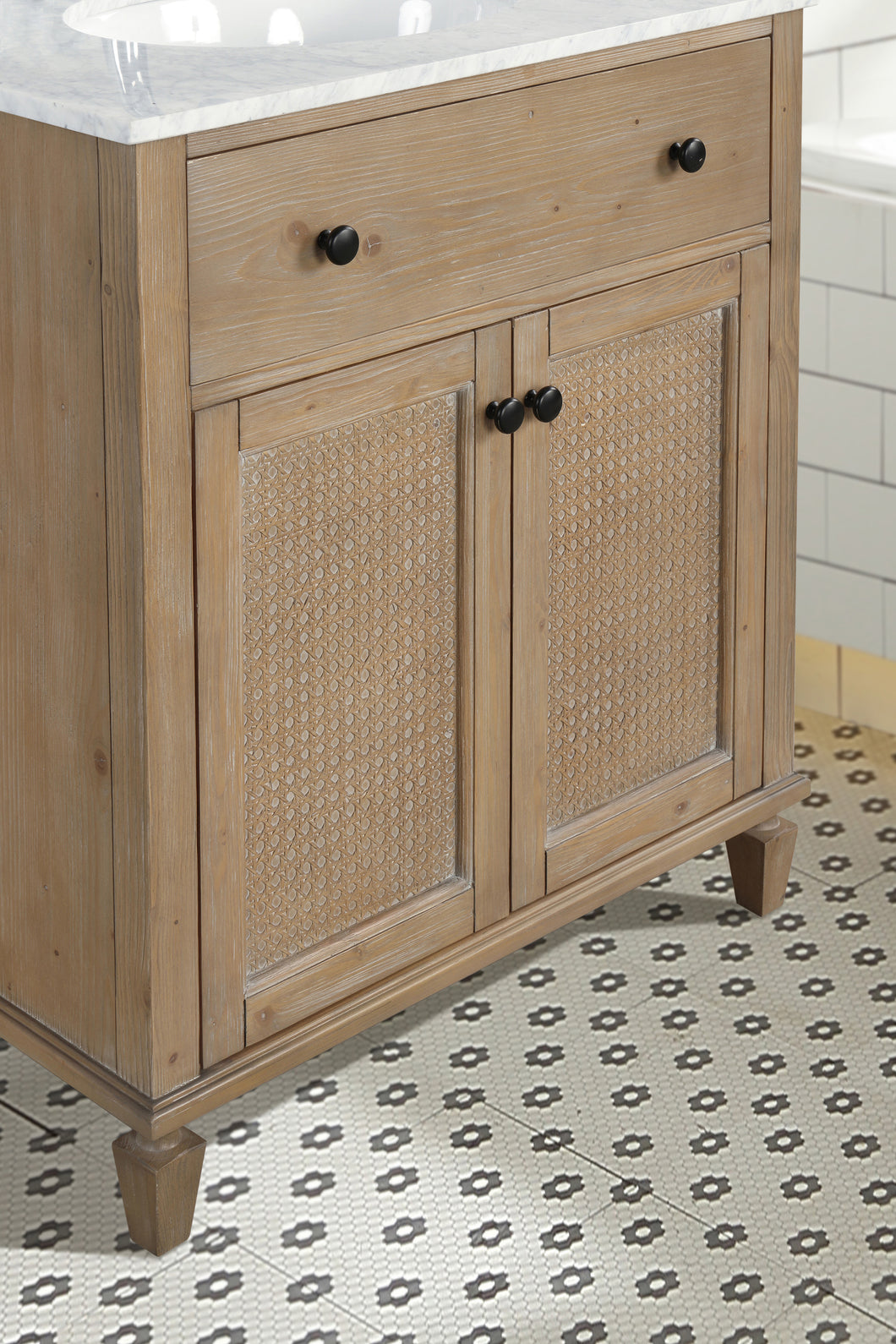 annie 30" bathroom vanity weathered fir – ari kitchen & bath
