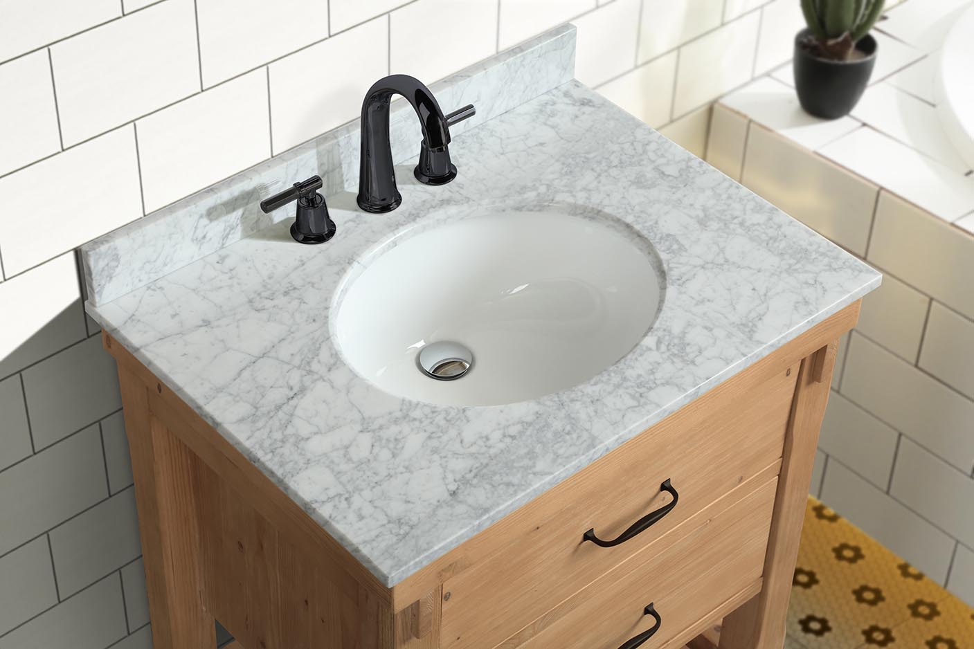 Marina 30 Bathroom Vanity Driftwood Finish