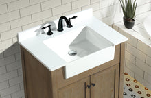 Sally 30" Bathroom Vanity Weathered Fir Finish - White Engineered Countertop