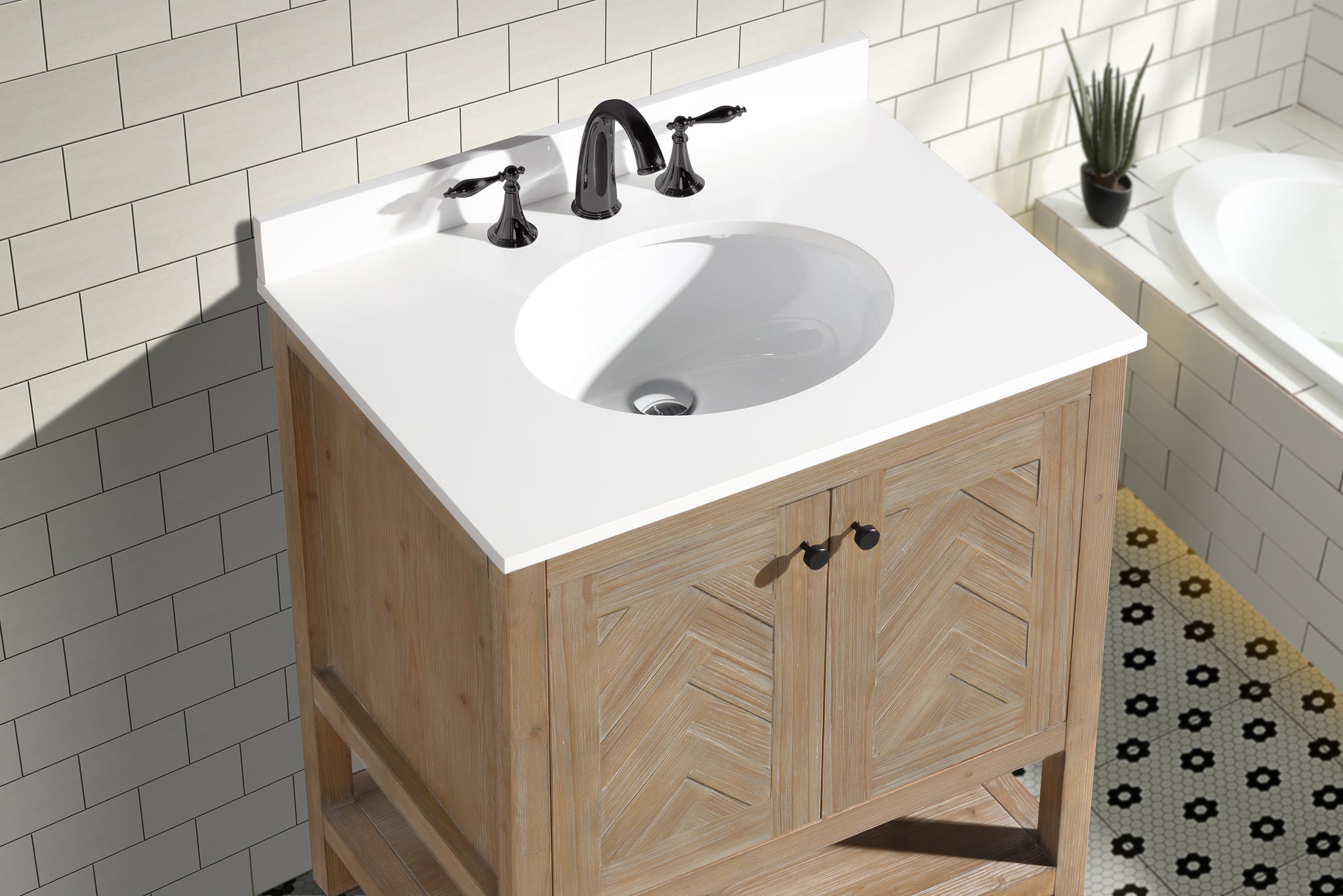 Savannah 30" Bathroom Vanity Weathered Fir – Ari Kitchen & Bath